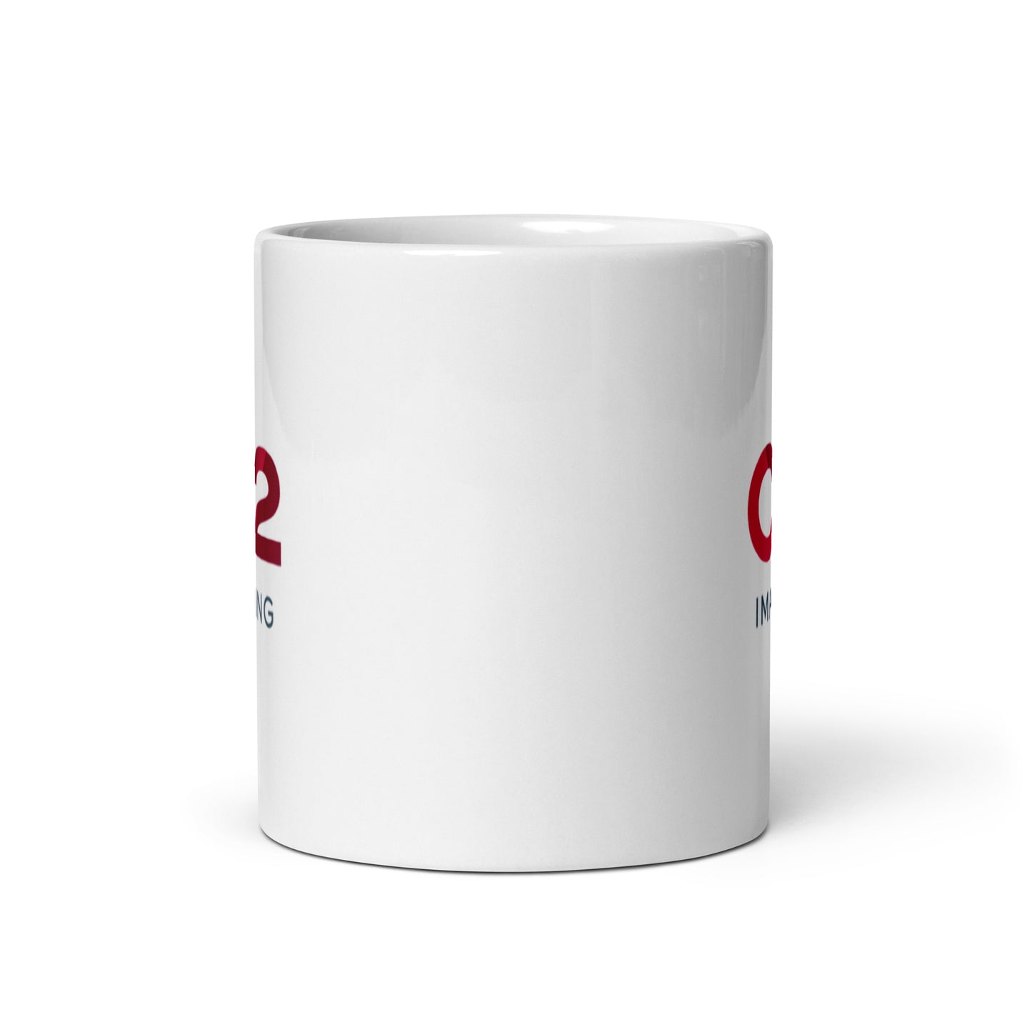 White glossy mug